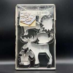 IKEA DROMMAR Woodland animal 6 Piece stainless steel cookie cutter set